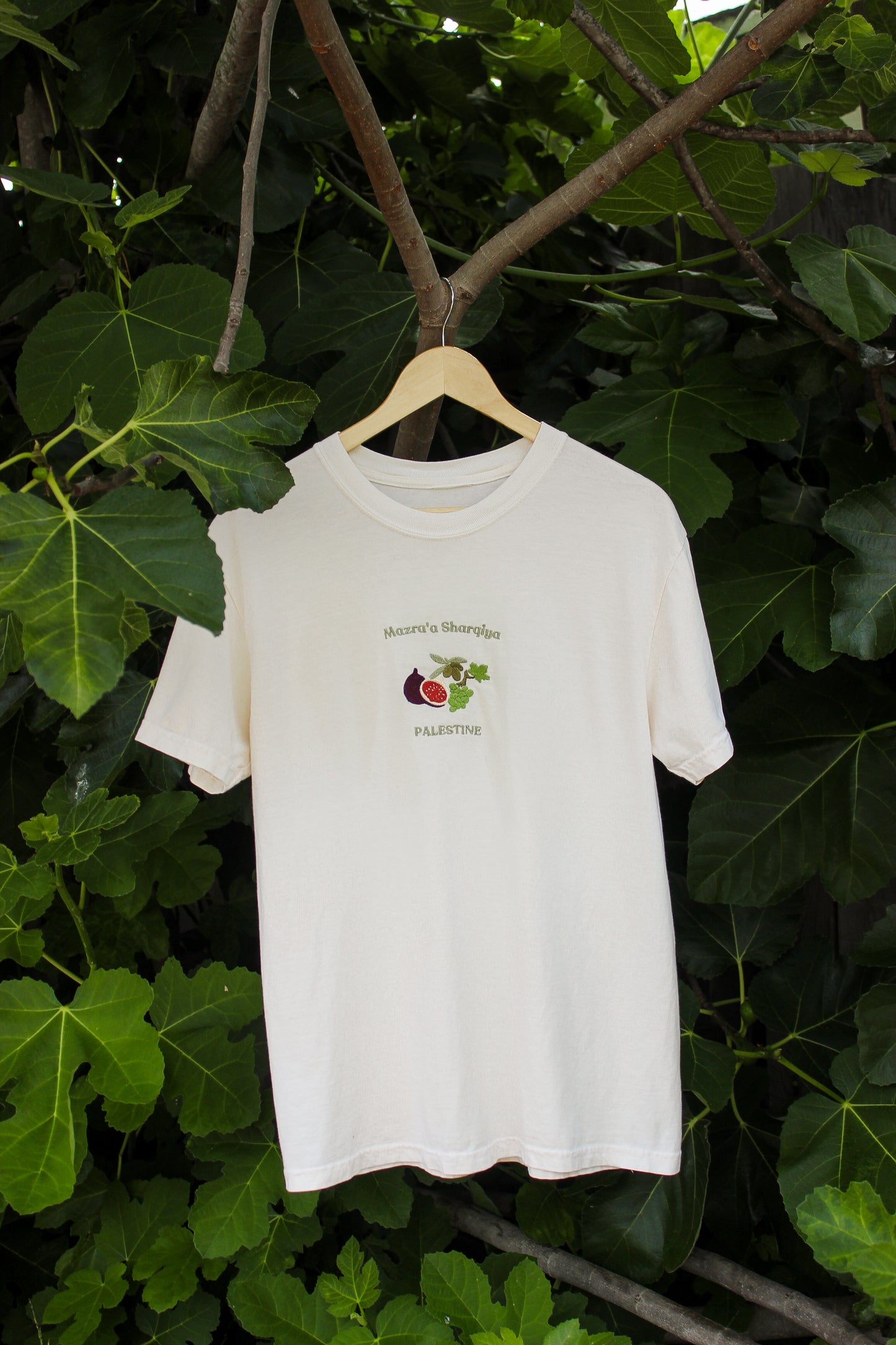 Mazra'a Sharqiya , Palestine Embroidered T-Shirt